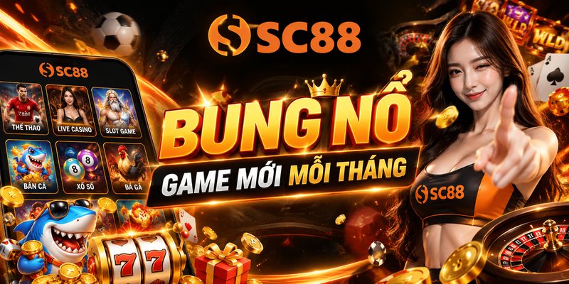 SC88 bùng nổ game mới mỗi tháng